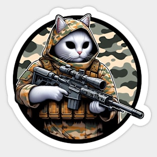 Tactical Cat Sticker